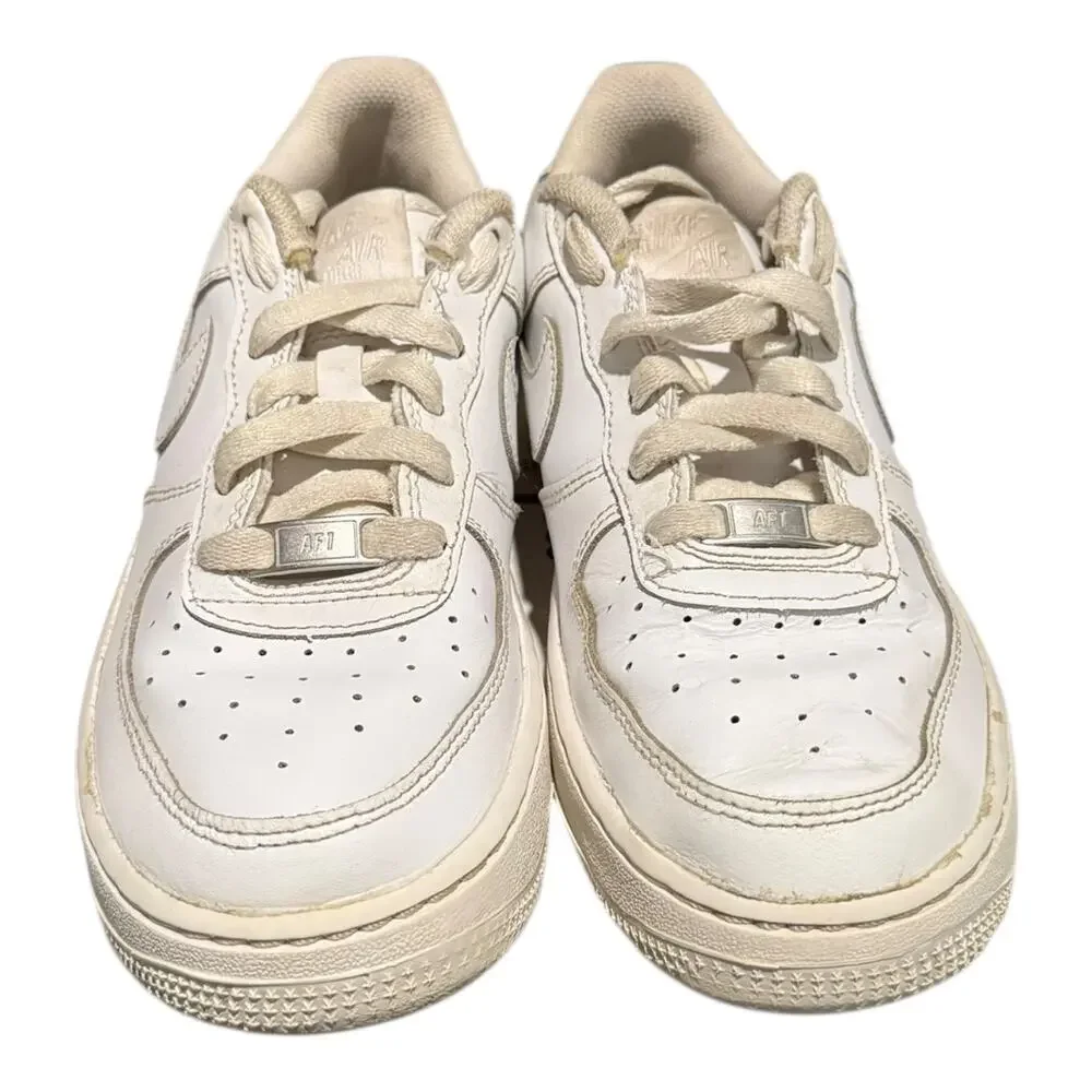 Nike Air Force 1 LE Sneaker Shoes Youth 6 Y Lace Up Leather White DH2920-111